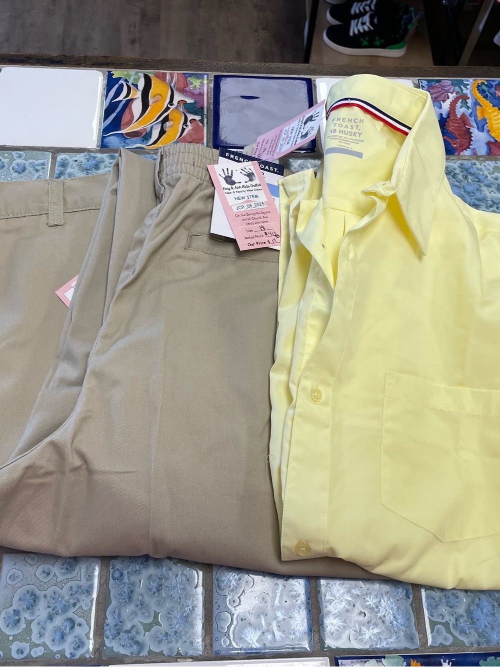 French Toast Big Boy Lot ( 1 formal shirt, 1 shorts, 1 pants)